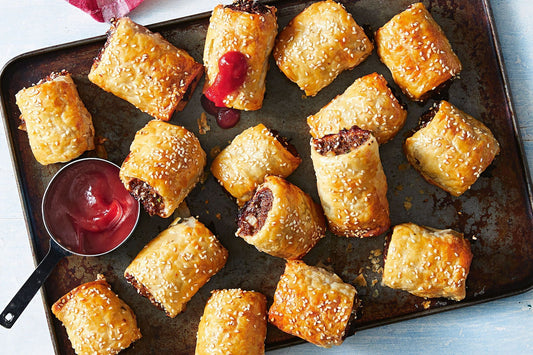Homemade sausage rolls